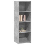 vidaXL Dulap înalt, gri beton, 40x41x124 cm, lemn prelucrat
