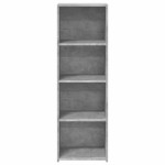 vidaXL Dulap înalt, gri beton, 40x41x124 cm, lemn prelucrat