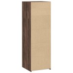 vidaXL Dulap înalt, stejar maro, 40x41x124 cm, lemn prelucrat