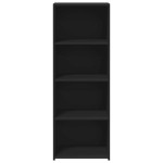 vidaXL Dulap înalt, negru, 45x41x124 cm, lemn prelucrat