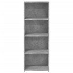 vidaXL Dulap înalt, gri beton, 45x41x124 cm, lemn prelucrat