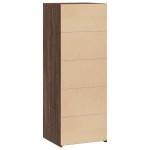 vidaXL Dulap înalt, stejar maro, 45x41x124 cm, lemn prelucrat