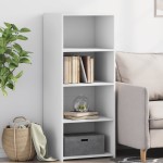 vidaXL Dulap înalt, alb, 50x41x124 cm, lemn prelucrat