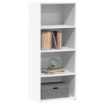 vidaXL Dulap înalt, alb, 50x41x124 cm, lemn prelucrat