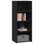vidaXL Dulap înalt, negru, 50x41x124 cm, lemn prelucrat