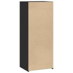 vidaXL Dulap înalt, negru, 50x41x124 cm, lemn prelucrat