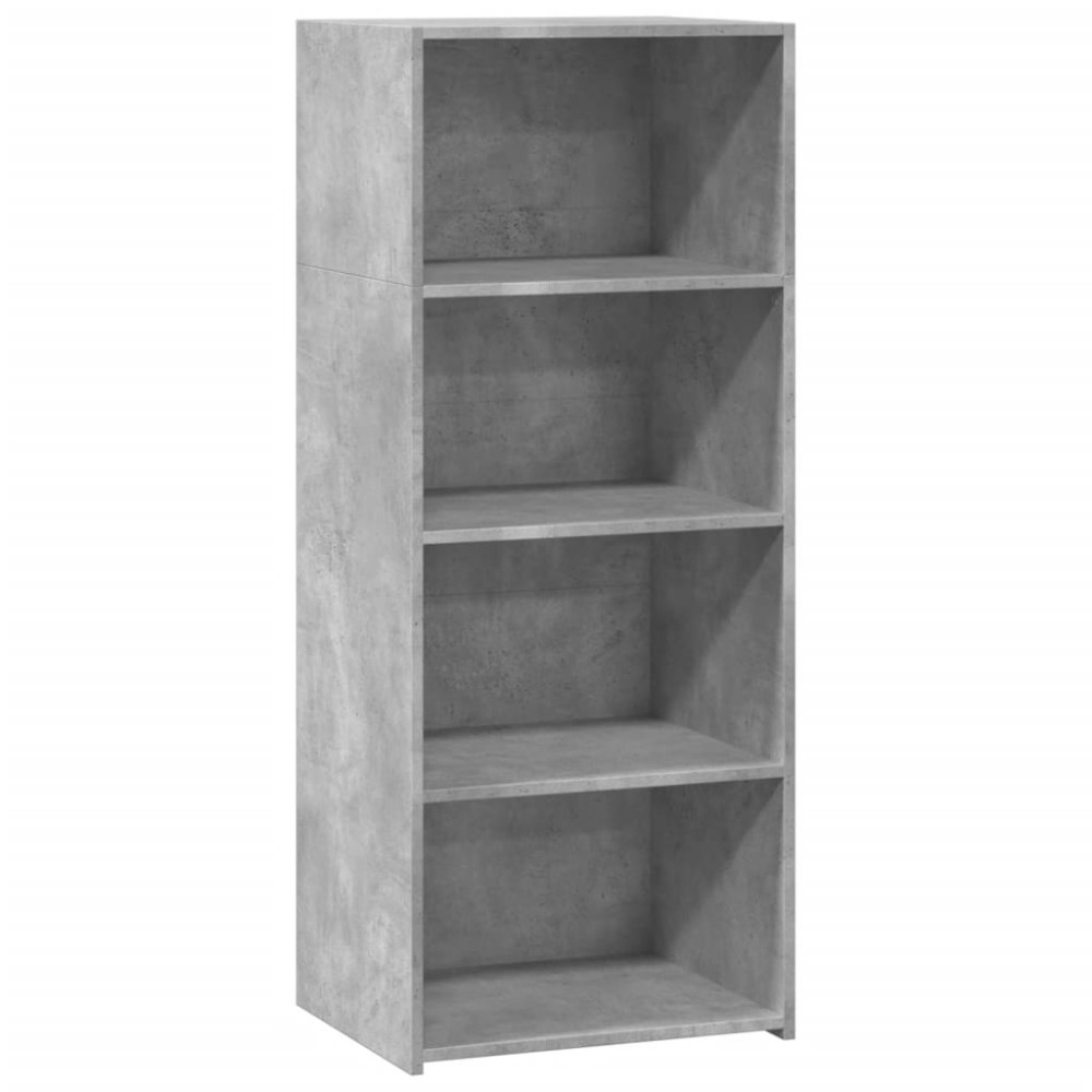 vidaXL Dulap înalt, gri beton, 50x41x124 cm, lemn prelucrat