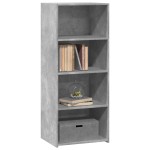 vidaXL Dulap înalt, gri beton, 50x41x124 cm, lemn prelucrat vidaXL Dulap înalt, gri beton, 50x41x124 cm, lemn prelucrat