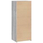 vidaXL Dulap înalt, sonoma gri, 50x41x124 cm, lemn prelucrat