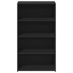vidaXL Dulap înalt, negru, 70x41x124 cm, lemn prelucrat