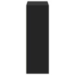 vidaXL Dulap înalt, negru, 70x41x124 cm, lemn prelucrat