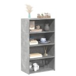 vidaXL Dulap înalt, gri beton, 70x41x124 cm, lemn prelucrat