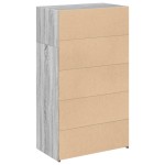 vidaXL Dulap înalt, gri sonoma, 70x41x124 cm, lemn prelucrat