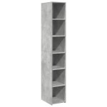 vidaXL Dulap înalt, gri beton, 30x41x185 cm, lemn prelucrat vidaXL Dulap înalt, gri beton, 30x41x185 cm, lemn prelucrat