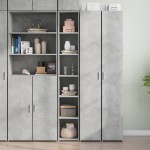 vidaXL Dulap înalt, gri beton, 30x41x185 cm, lemn prelucrat vidaXL Dulap înalt, gri beton, 30x41x185 cm, lemn prelucrat
