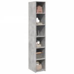 vidaXL Dulap înalt, gri beton, 30x41x185 cm, lemn prelucrat vidaXL Dulap înalt, gri beton, 30x41x185 cm, lemn prelucrat
