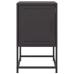 vidaXL Noptiere, 2 buc., negru, 36x39x60,5 cm, oțel vidaXL Noptiere, 2 buc., negru, 36x39x60,5 cm, oțel
