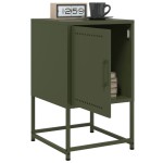 vidaXL Noptiere, 2 buc., verde olive, 36x39x60,5 cm, oțel vidaXL Noptiere, 2 buc., verde olive, 36x39x60,5 cm, oțel