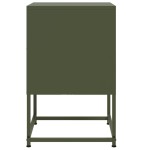 vidaXL Noptiere, 2 buc., verde olive, 36x39x60,5 cm, oțel vidaXL Noptiere, 2 buc., verde olive, 36x39x60,5 cm, oțel