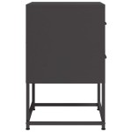 vidaXL Noptiere, 2 buc., negru, 36x39x60,5 cm, oțel vidaXL Noptiere, 2 buc., negru, 36x39x60,5 cm, oțel