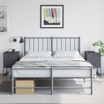 vidaXL Noptiere, 2 buc., antracit, 36x39x60,5 cm, oțel vidaXL Noptiere, 2 buc., antracit, 36x39x60,5 cm, oțel