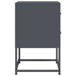 vidaXL Noptiere, 2 buc., antracit, 36x39x60,5 cm, oțel vidaXL Noptiere, 2 buc., antracit, 36x39x60,5 cm, oțel