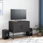 vidaXL Dulap TV, negru, 68,5x39x60,5 cm, oțel
