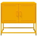 vidaXL Dulap TV, galben muștar, 68,5x39x60,5 cm, oțel