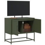vidaXL Dulap TV, verde măsliniu, 68,5x39x60,5 cm, oțel vidaXL Dulap TV, verde măsliniu, 68,5x39x60,5 cm, oțel