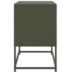 vidaXL Dulap TV, verde măsliniu, 68,5x39x60,5 cm, oțel vidaXL Dulap TV, verde măsliniu, 68,5x39x60,5 cm, oțel