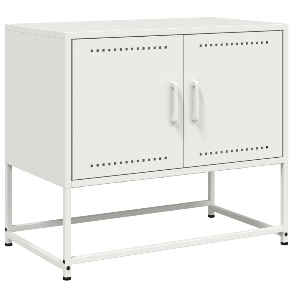 vidaXL Dulap TV, alb, 68,5x39x60,5 cm, oțel