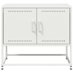 vidaXL Dulap TV, alb, 68,5x39x60,5 cm, oțel vidaXL Dulap TV, alb, 68,5x39x60,5 cm, oțel