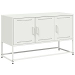 vidaXL Dulap TV, alb, 100,5x39x60,5 cm, oțel vidaXL Dulap TV, alb, 100,5x39x60,5 cm, oțel