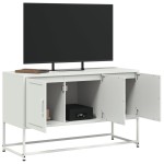 vidaXL Dulap TV, alb, 100,5x39x60,5 cm, oțel vidaXL Dulap TV, alb, 100,5x39x60,5 cm, oțel