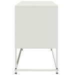 vidaXL Dulap TV, alb, 100,5x39x60,5 cm, oțel vidaXL Dulap TV, alb, 100,5x39x60,5 cm, oțel