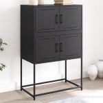 vidaXL Dulap, negru, 68,5x38,5x107 cm, oțel