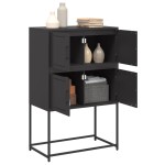 vidaXL Dulap, negru, 68,5x38,5x107 cm, oțel