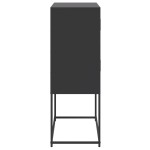 vidaXL Dulap, negru, 68,5x38,5x107 cm, oțel