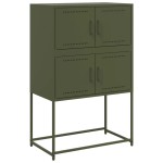vidaXL Dulap, verde măslină, 68,5x38,5x107 cm, oțel