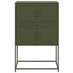 vidaXL Dulap, verde măslină, 68,5x38,5x107 cm, oțel