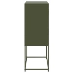 vidaXL Dulap, verde măslină, 68,5x38,5x107 cm, oțel