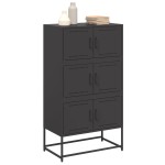 vidaXL Dulap, negru, 68,5x38,5x123,5 cm, oțel