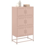 vidaXL Dulap, roz, 68,5x38,5x123,5 cm, oțel