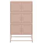 vidaXL Dulap, roz, 68,5x38,5x123,5 cm, oțel