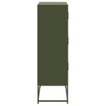 vidaXL Dulap, verde măslină, 68,5x38,5x123,5 cm, oțel