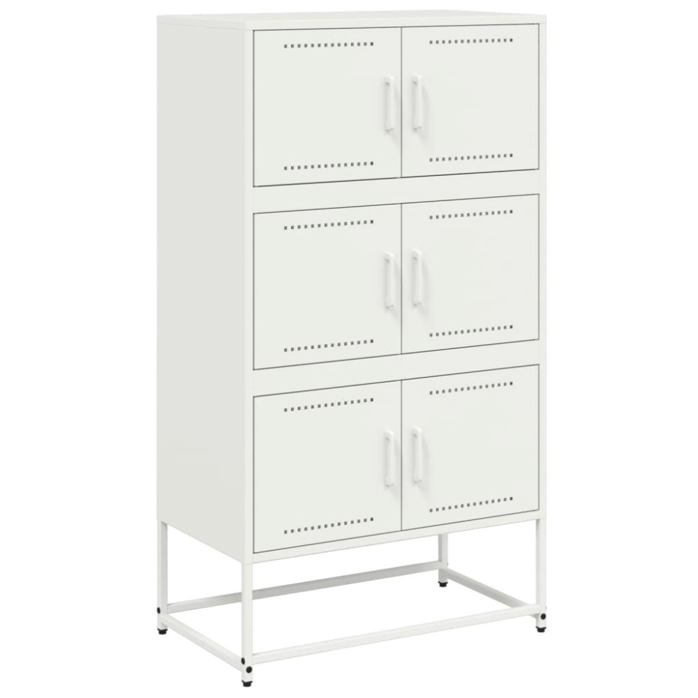 vidaXL Dulap, alb, 68,5x38,5x123,5 cm, oțel