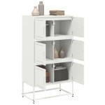 vidaXL Dulap, alb, 68,5x38,5x123,5 cm, oțel