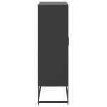 vidaXL Dulap înalt, negru, 68,5x38,5x123,5 cm, oțel