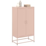 vidaXL Dulap înalt, roz, 68,5x38,5x123,5 cm, oțel