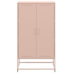 vidaXL Dulap înalt, roz, 68,5x38,5x123,5 cm, oțel